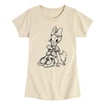 thumbnail image 1 of Disney - Daisy Sketch - Youth Girls Fitted Short Sleeve T-Shirt, 1 of 4