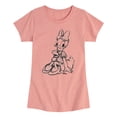 thumbnail image 1 of Disney - Daisy Sketch - Youth Girls Fitted Short Sleeve T-Shirt, 1 of 4