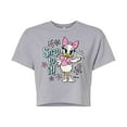 thumbnail image 1 of Disney - Daisy - Snap To It - Juniors Cropped Cotton Blend T-Shirt, 1 of 5