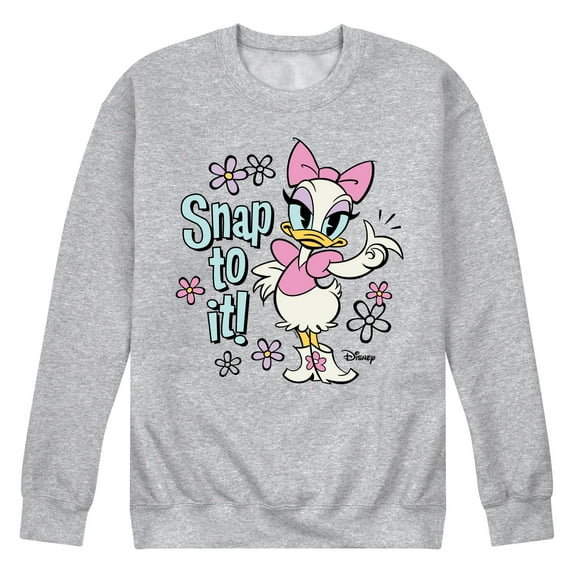 Disney - Daisy - Snap To It - Men's Crew Neck Fleece Pullover