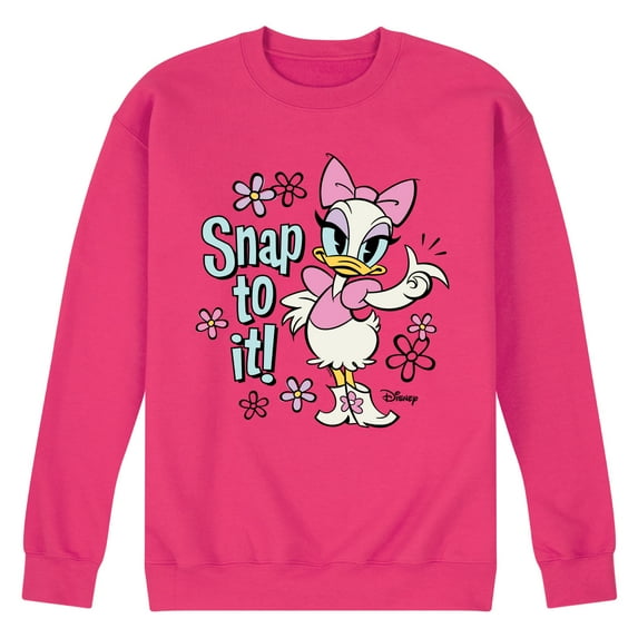 Disney - Daisy - Snap To It - Men's Crew Neck Fleece Pullover