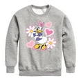 thumbnail image 1 of Disney - Daisy Sticker Look - Youth Crewneck Fleece Sweatshirt, 1 of 5