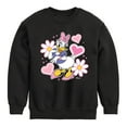 thumbnail image 1 of Disney - Daisy Sticker Look - Youth Crewneck Fleece Sweatshirt, 1 of 5