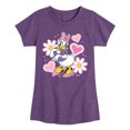 thumbnail image 1 of Disney - Daisy Sticker Look - Youth Girls Short Sleeve Graphic T-Shirt, 1 of 5