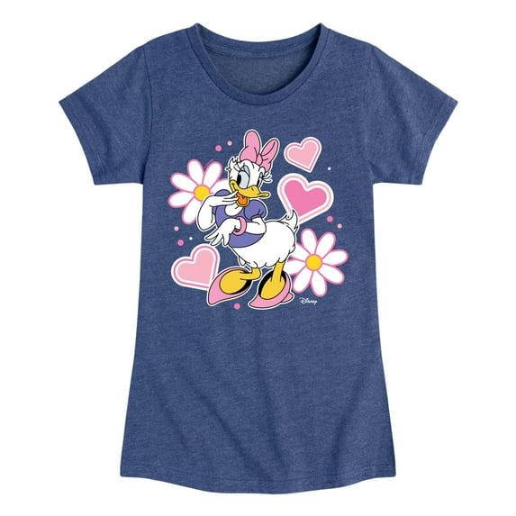 Disney - Daisy Sticker Look - Youth Girls Short Sleeve Graphic T-Shirt