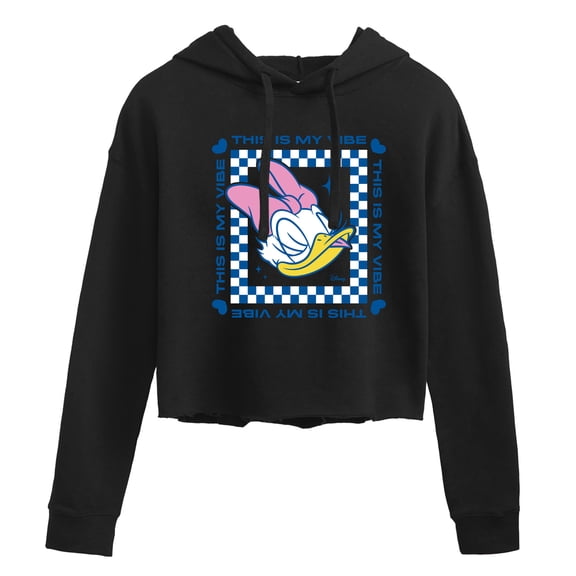 Disney - Daisy - This Is My Vibe - Juniors Cropped Pullover Hoodie
