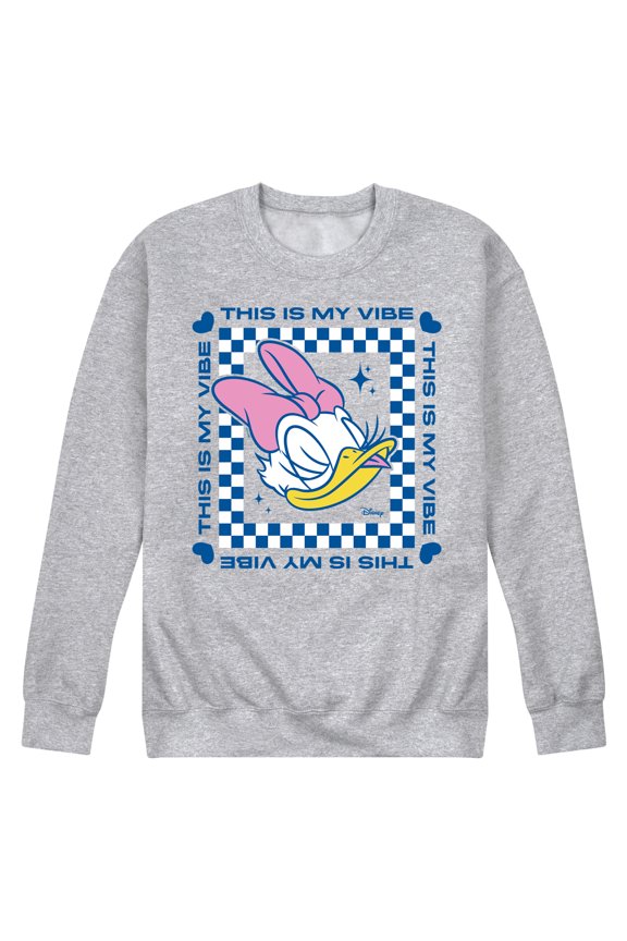 - Daisy - This Is My Vibe - Men's Crew Neck Fleece Pullover