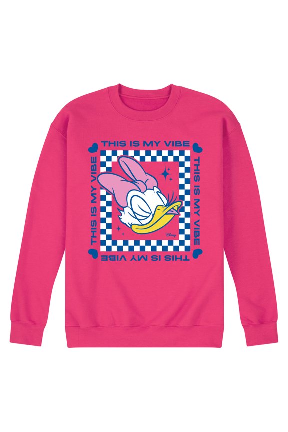 - Daisy - This Is My Vibe - Men's Crew Neck Fleece Pullover