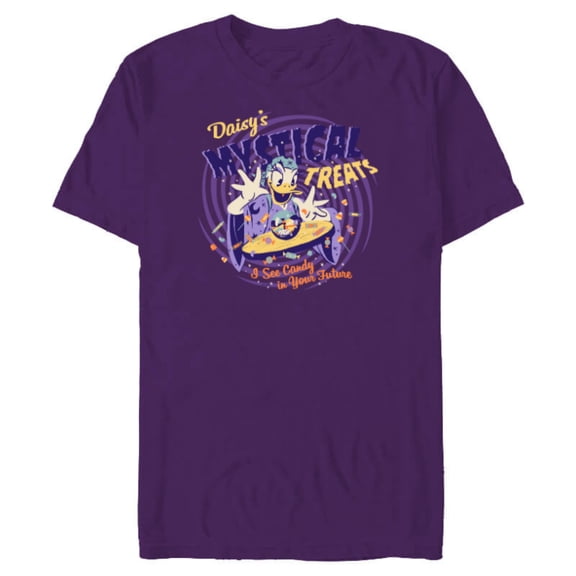 Disney Daisy’s Mystical Treats I See Candy in Your Future - Short Sleeve Blended T-Shirt for Adults - Customized-Purple