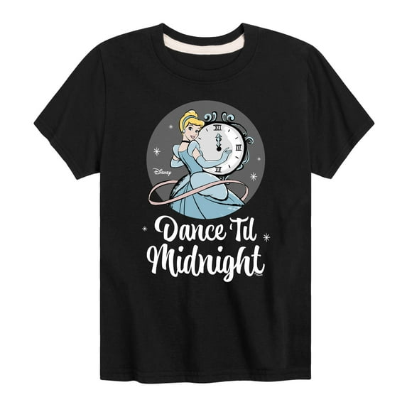 Disney - Dance Til Midnight - Toddler & Youth Short Sleeve Graphic T-Shirt