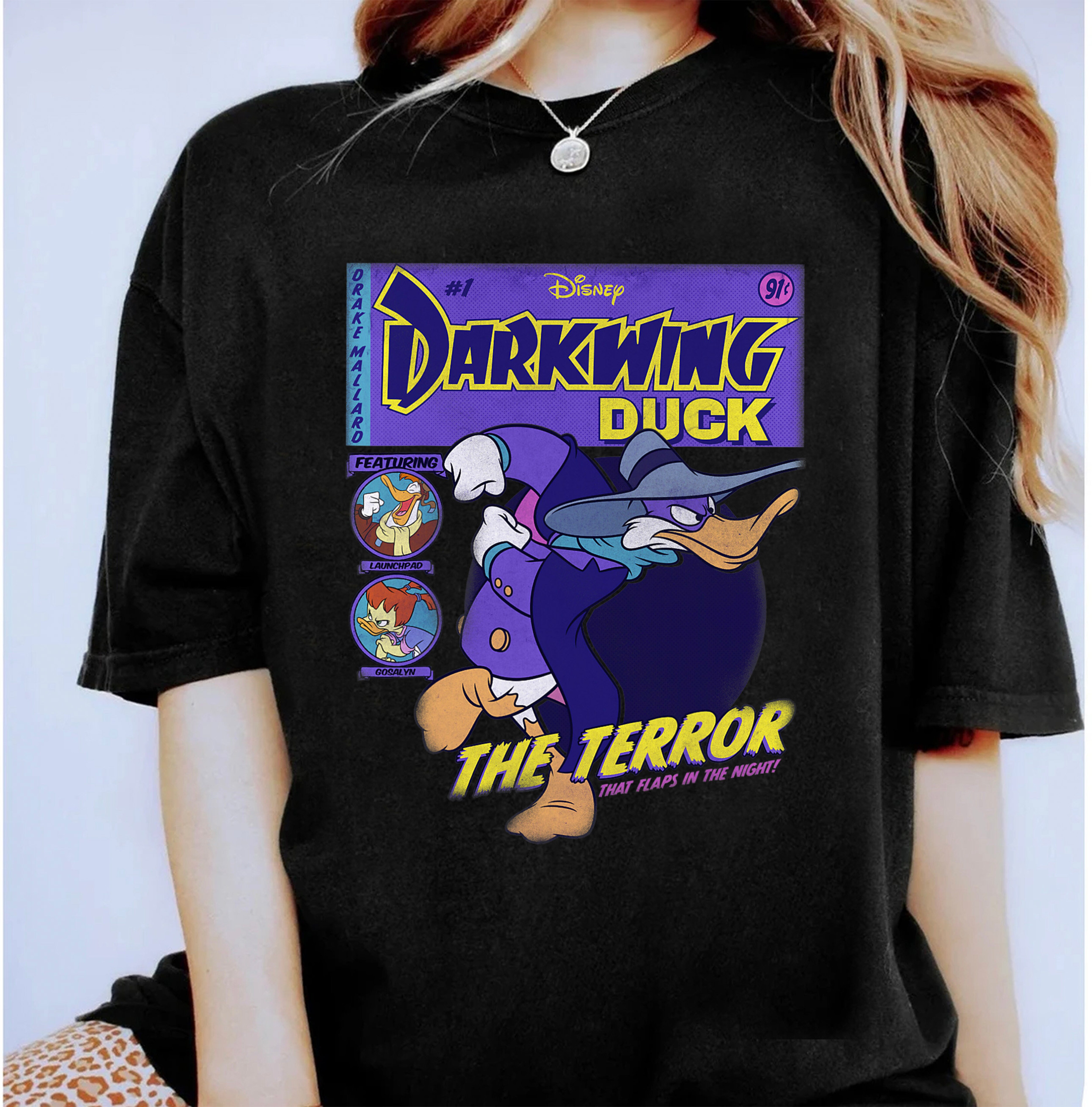Disney Darkwing Duck Funny The Terror Vintage TV Show Shirt, Disneyland