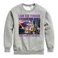 thumbnail image 1 of Disney - Darkwing Duck - I Am the Terror - Toddler & Youth Crewneck Fleece Sweatshirt, 1 of 5