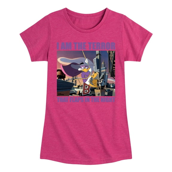 Disney - Darkwing Duck - I Am the Terror - Toddler & Youth Girls Short Sleeve Graphic T-Shirt