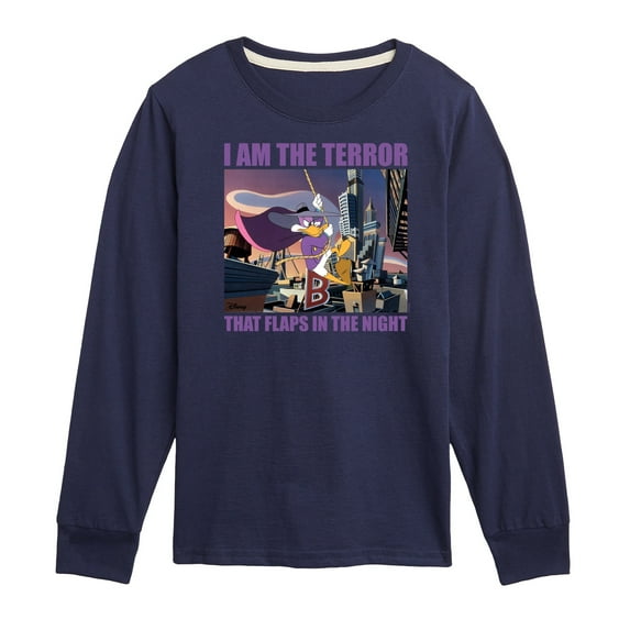 Disney - Darkwing Duck - I Am the Terror - Toddler & Youth Long Sleeve Graphic T-Shirt