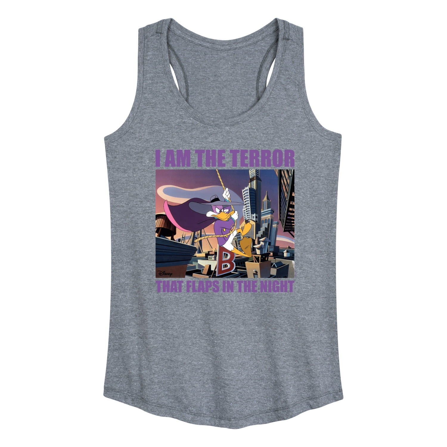 Disney Darkwing Duck I Am the Terror Women's Racerback Tank Top