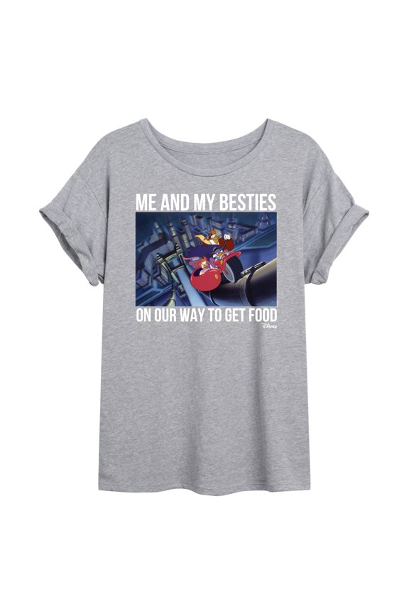 - Darkwing Duck - Me & My Bestie Getting Food - Women's Oversized T-Shirt