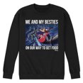 thumbnail image 1 of Disney - Darkwing Duck - Me & My Bestie Getting Food - Men's Crew Neck Fleece Pullover, 1 of 5