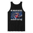 thumbnail image 1 of Disney - Darkwing Duck - Me & My Bestie Getting Food - Men's Jersey Tank Top, 1 of 5