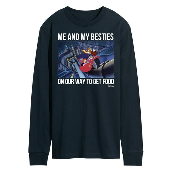 Disney - Darkwing Duck - Me & My Bestie Getting Food - Men's Long Sleeve T-Shirt