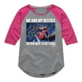 thumbnail image 1 of Disney - Darkwing Duck - Me & My Bestie Getting Food - Toddler & Youth Girls Raglan Graphic T-Shirt, 1 of 5