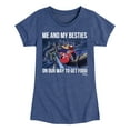 thumbnail image 1 of Disney - Darkwing Duck - Me & My Bestie Getting Food - Toddler & Youth Girls Short Sleeve Graphic T-Shirt, 1 of 5