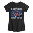 thumbnail image 1 of Disney - Darkwing Duck - Me & My Bestie Getting Food - Toddler & Youth Girls Short Sleeve Graphic T-Shirt, 1 of 5