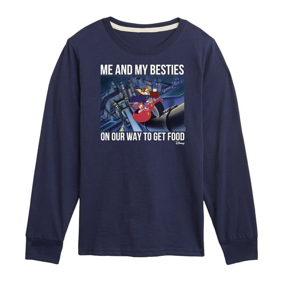 Disney - Darkwing Duck - Me & My Bestie Getting Food - Toddler & Youth Long Sleeve Graphic T-Shirt
