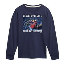 Disney - Darkwing Duck - Me & My Bestie Getting Food - Toddler & Youth Long Sleeve Graphic T-Shirt