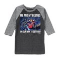 thumbnail image 1 of Disney - Darkwing Duck - Me & My Bestie Getting Food - Toddler & Youth Raglan Graphic T-Shirt, 1 of 6