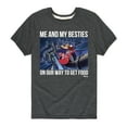 thumbnail image 1 of Disney - Darkwing Duck - Me & My Bestie Getting Food - Toddler & Youth Short Sleeve Graphic T-Shirt, 1 of 5