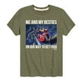 thumbnail image 1 of Disney - Darkwing Duck - Me & My Bestie Getting Food - Toddler & Youth Short Sleeve Graphic T-Shirt, 1 of 5