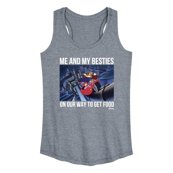 Disney - Darkwing Duck - Me & My Bestie Getting Food - Women's Racerback Tank Top