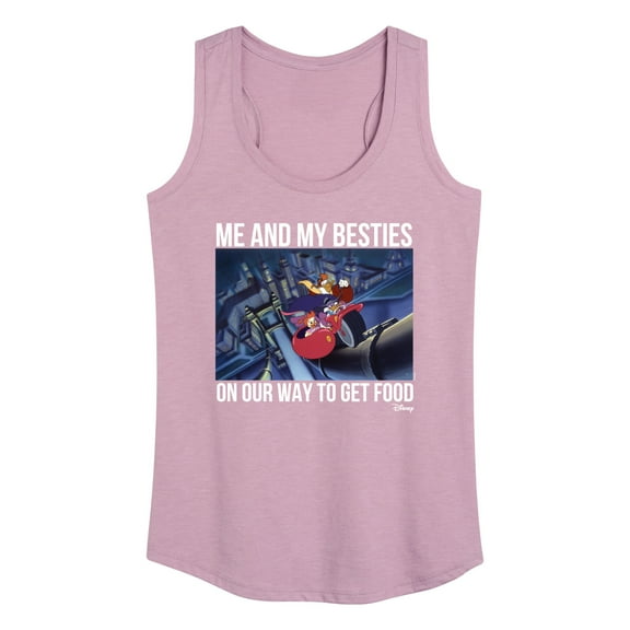 Disney - Darkwing Duck - Me & My Bestie Getting Food - Women's Racerback Tank Top