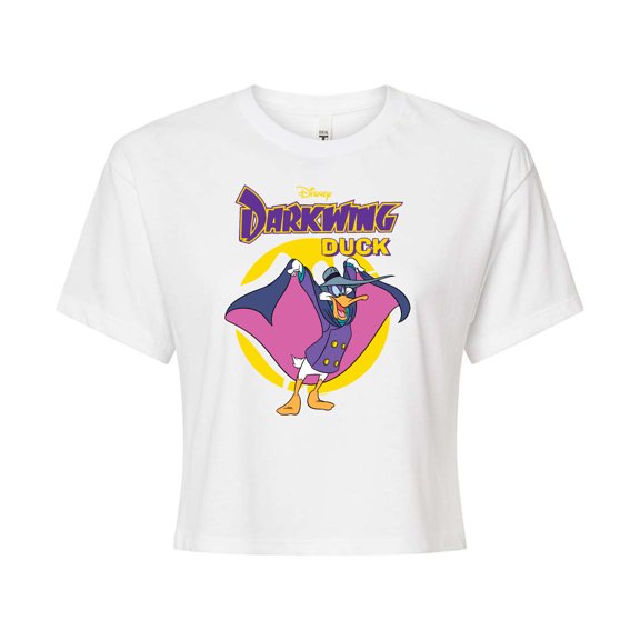 Disney - Darkwing Duck - Original Logo - Juniors Cropped Cotton Blend T-Shirt