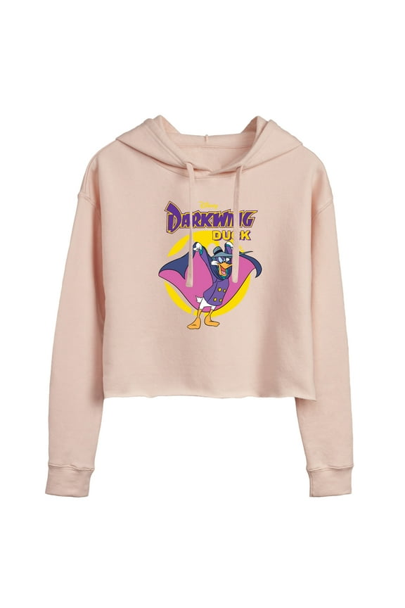 - Darkwing Duck - Original Logo - Juniors Cropped Pullover Hoodie