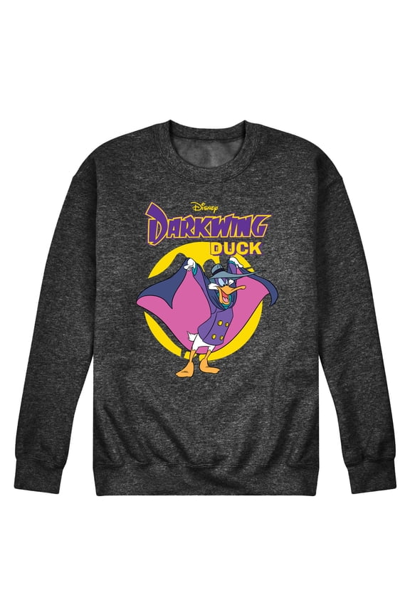 - Darkwing Duck - Original Logo - Men's Crew Neck Fleece Pullover