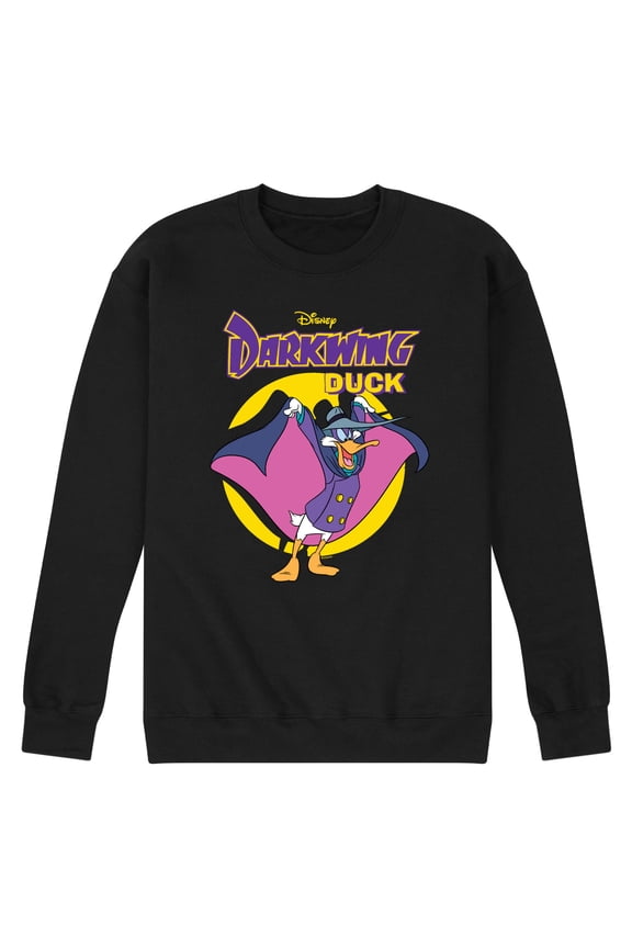 - Darkwing Duck - Original Logo - Men's Crew Neck Fleece Pullover