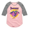 thumbnail image 1 of Disney - Darkwing Duck - Original Logo - Toddler & Youth Girls Raglan Graphic T-Shirt, 1 of 4