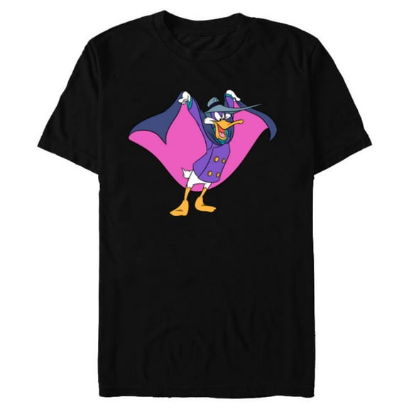 Disney Darkwing Duck - Short Sleeve Blended T-Shirt for Adults -Customized-Black