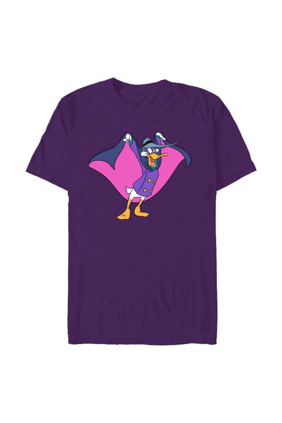 Darkwing Duck - Short Sleeve Blended T-Shirt for Adults -Customized-Purple