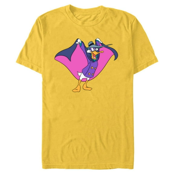 Disney Darkwing Duck - Short Sleeve Blended T-Shirt for Adults -Customized-Yellow