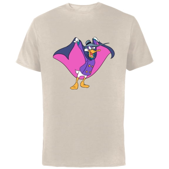 Disney Darkwing Duck - Short Sleeve Cotton T-Shirt for Adults -Customized-Natural