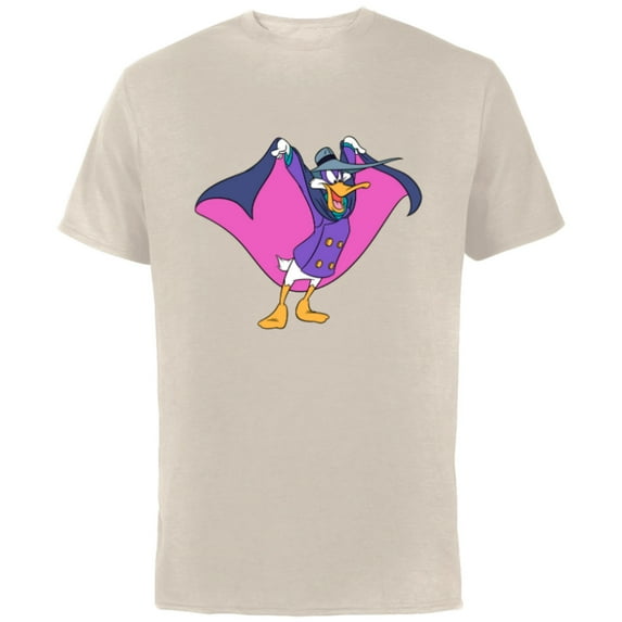 Disney Darkwing Duck - Short Sleeve Cotton T-Shirt for Adults -Customized-Natural
