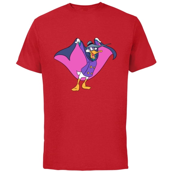 Disney Darkwing Duck - Short Sleeve Cotton T-Shirt for Adults -Customized-Red