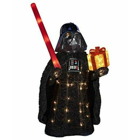 Disney Darth Vader Tinsel Lawn Decoration 28"
