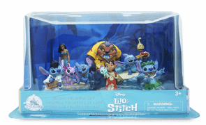 Disney Lilo And Stitch 8-Piece PVC Action Figures Set, Collectible