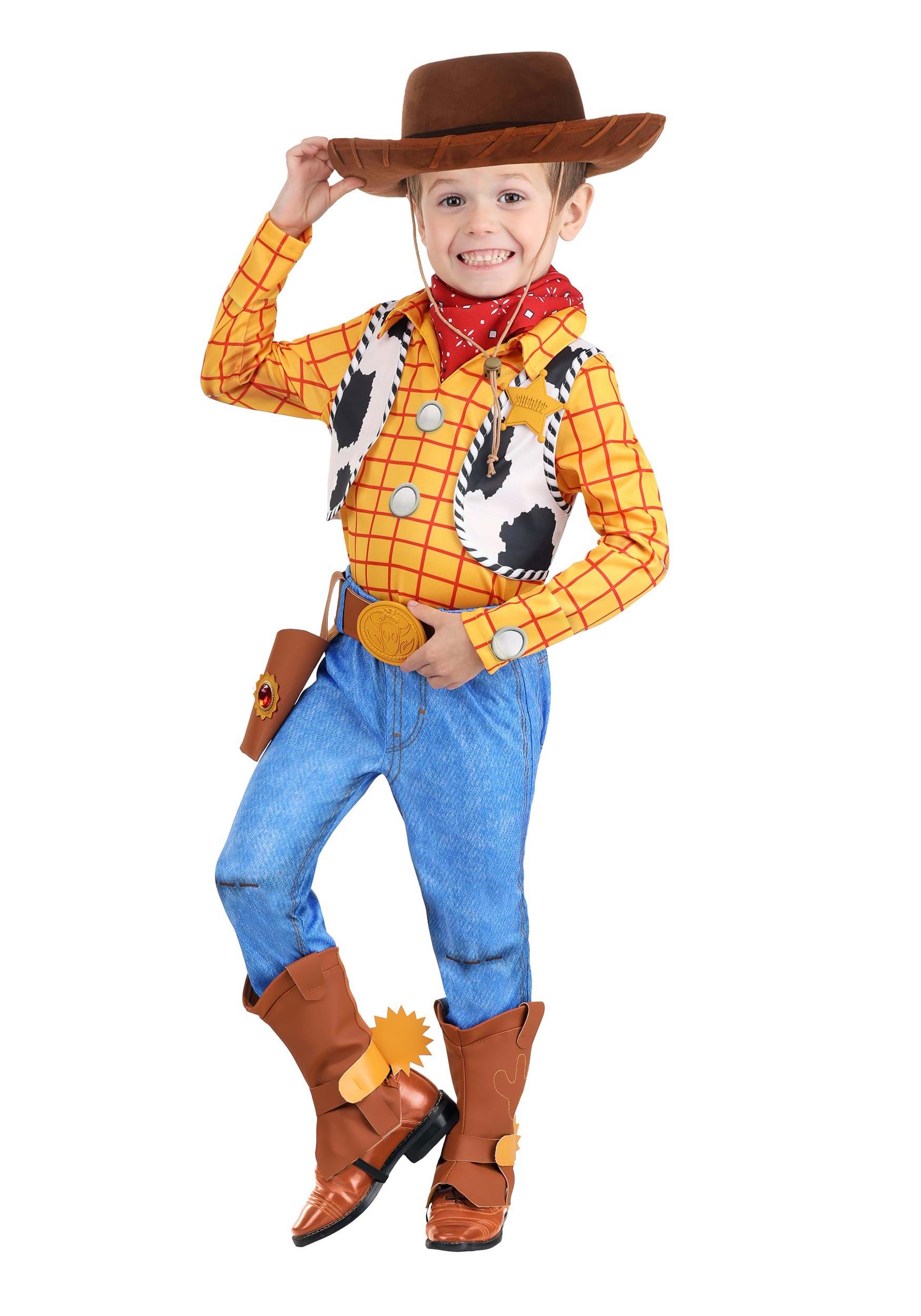 Toy Story Woody Deluxe Kids Costume Size 3-5yrs