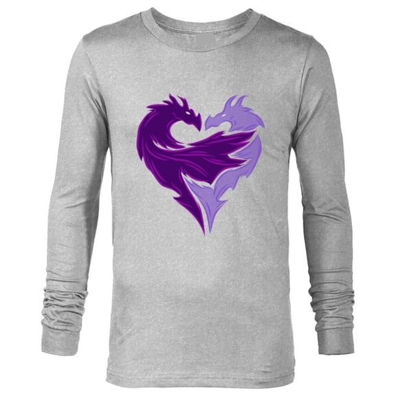 Disney Descendants 2 Mal Dragon - Long Sleeve T-Shirt for Men- Customized-Athletic Heather