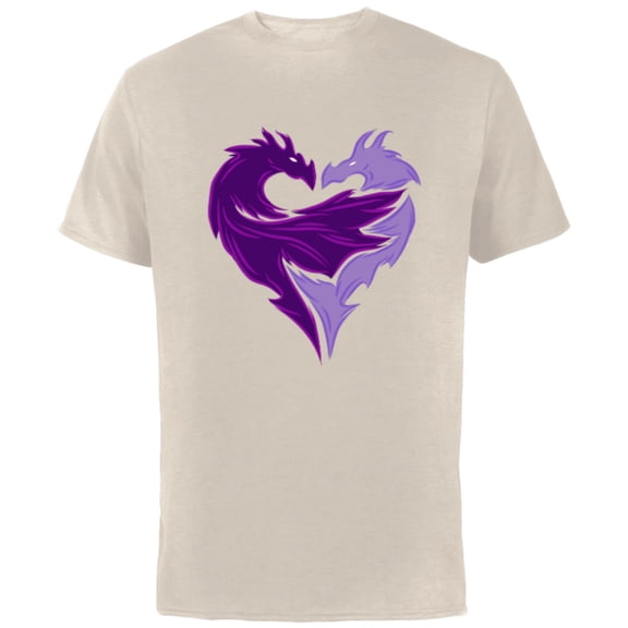 Disney Descendants 2 Mal Dragon - Short Sleeve Cotton T-Shirt for Adults- Customized-Natural