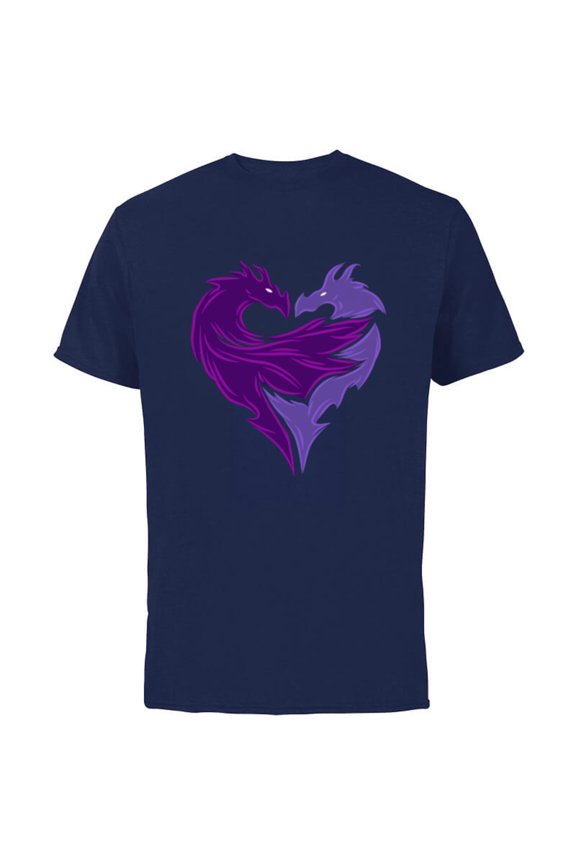 Descendants 2 Mal Dragon - Short Sleeve Cotton T-Shirt for Adults- Customized-Navy